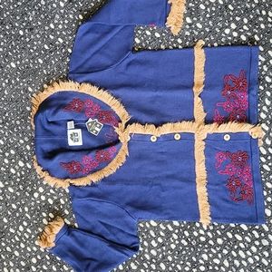 SALE!! Storybook Knits Sweater "Denim Sherpa" NWT Sz L